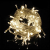 Гирлянда бахрома «Роса шарики Дед Мороз» (180LED, 10 шариков d90мм, 3х0,75м) тепло белый