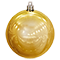Елочный шар (1шт, d20см, глянцевый) золотой