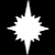 Верхушка на елку «Полярная звезда» (55см, для елей от 3 до 8м) белый