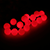 Уличная светодиодная гирлянда «Цветные шарики» (36LED, 4м, d18мм, черный провод) красный